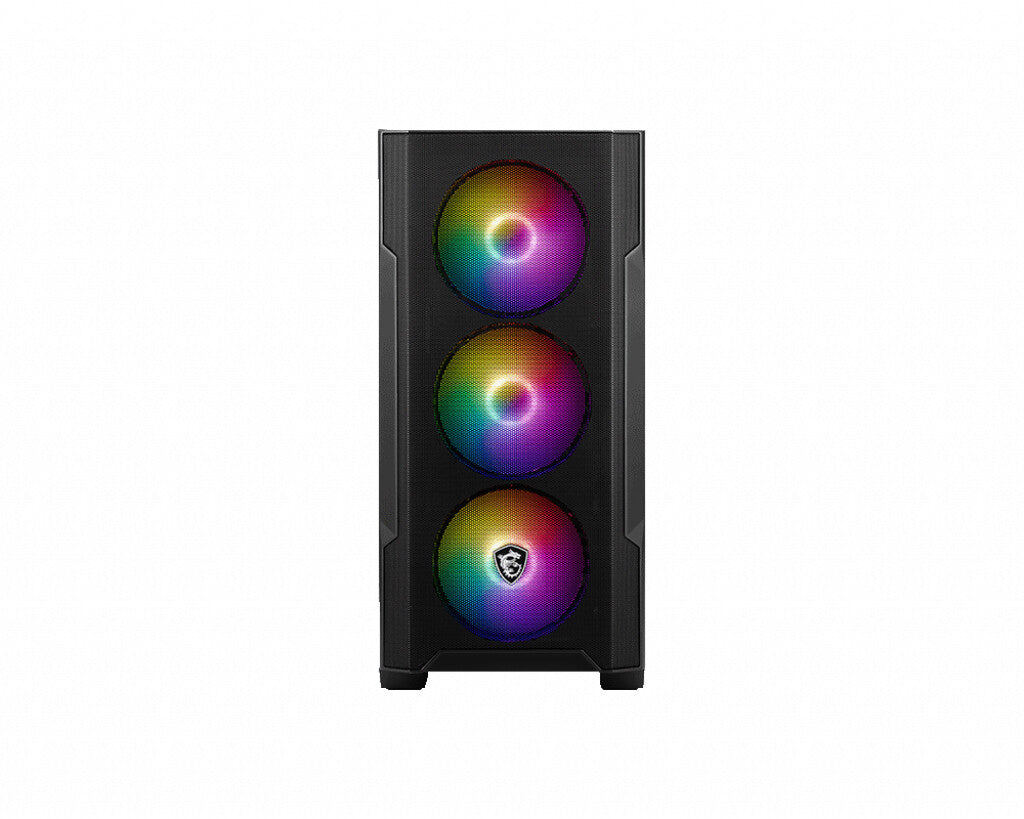 MSI MAG Forge M100R Midi Tower Black, Transparent