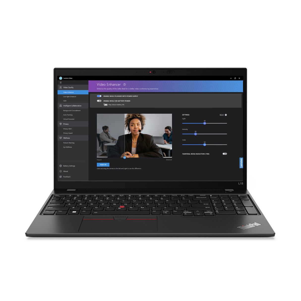Lenovo ThinkPad L15 Gen 4 (Intel) Intel® Core™ i7 i7-1355U Laptop 39.6 cm (15.6") Full HD 16 GB DDR4-SDRAM 512 GB SSD Wi-Fi 6 (802.11ax) Windows 11 Pro UK English Black