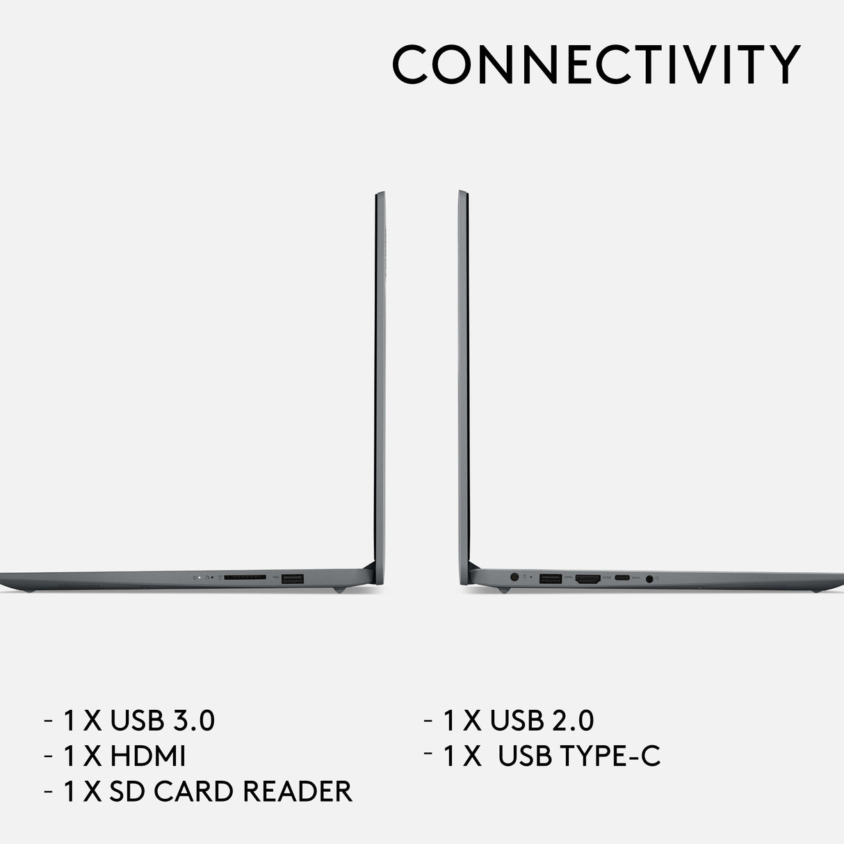 Lenovo IdeaPad 1 15AMN7 AMD Ryzen™ 5 7520U Laptop 39.6 cm (15.6") Full HD 16 GB LPDDR5-SDRAM 512 GB SSD Wi-Fi 6 (802.11ax) Windows 11 Home in S mode UK English Grey