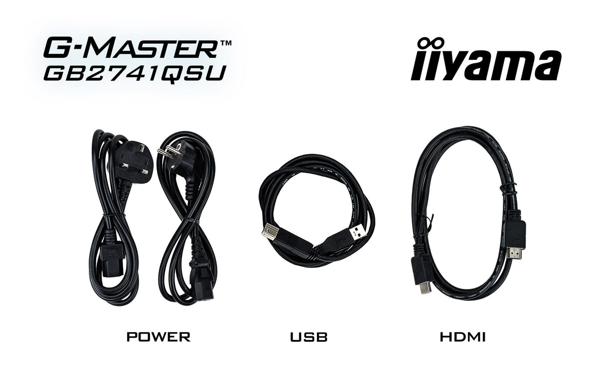 iiyama G-MASTER GB2741QSU-B1 computer monitor 68.6 cm (27") 2560 x 1440 pixels 4K Ultra HD LED Black
