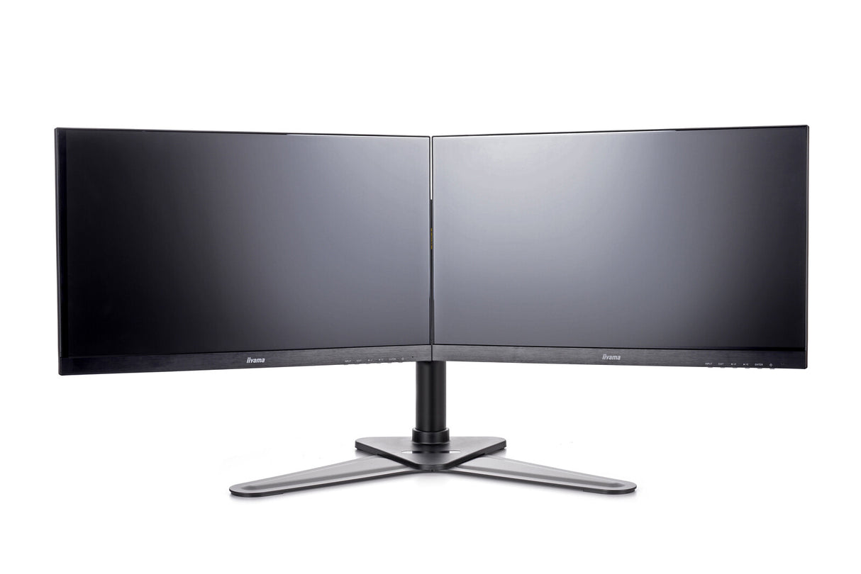 iiyama The DS1002D-B1 is a desk mount stand for two flat screens up to 30”