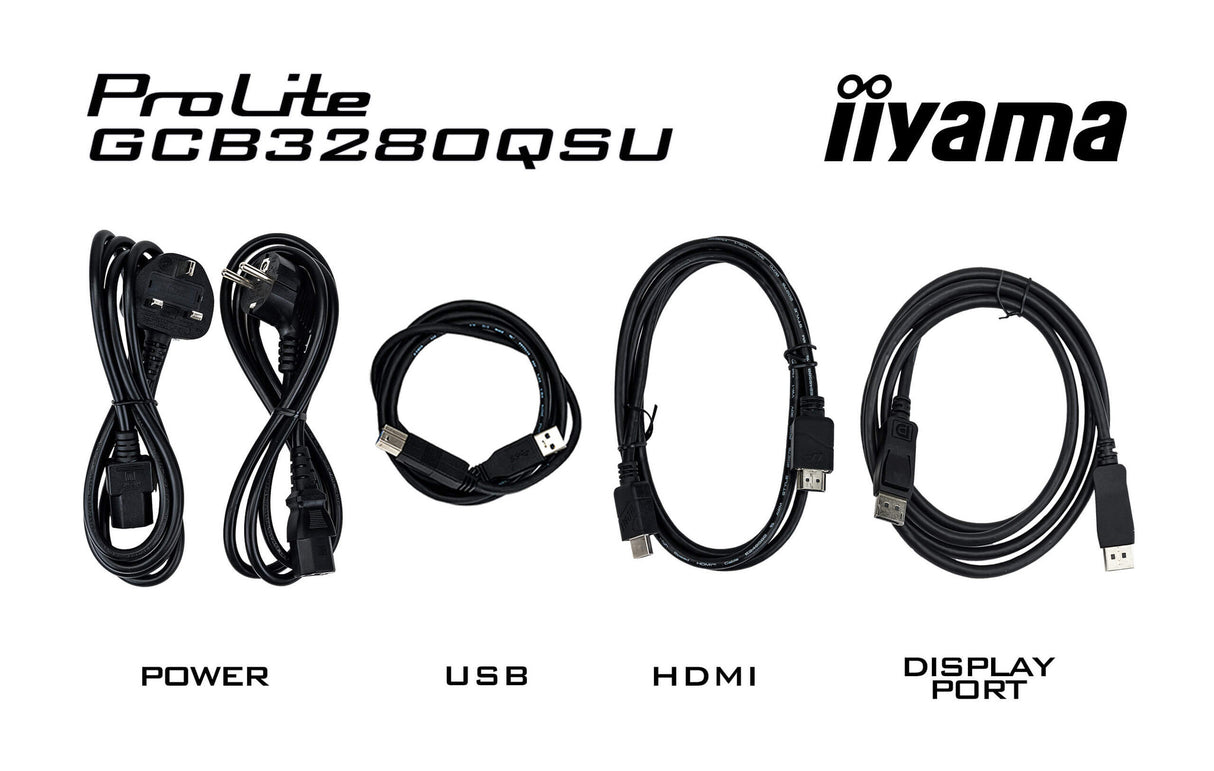 iiyama G-MASTER GCB3280QSU-B2 computer monitor 80 cm (31.5") 2560 x 1440 pixels Dual QHD LED Black