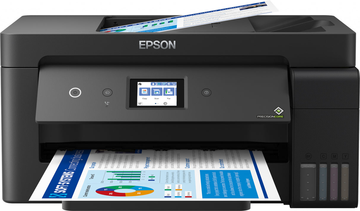 Imprimante Epson Ecotank ET-15000 C11CH96401CA, couleur, sans fil, A3, tout-en-un avec fax, réseau, chargeur automatique de documents, panneau tactile de 6,8 cm