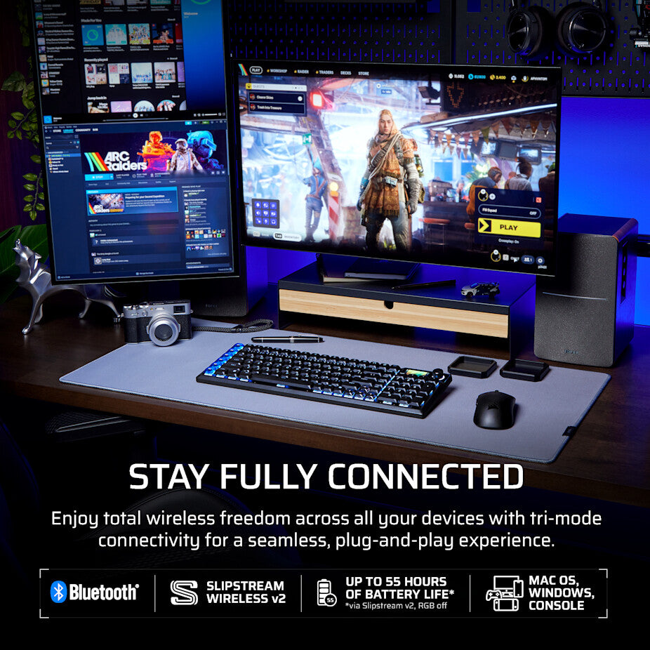 Corsair VANGUARD AIR 99 keyboard Gaming RF Wireless + USB QWERTY UK English Black