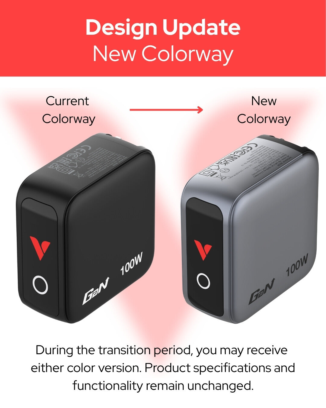Verbatim Mini GaN Charger 100W with Display