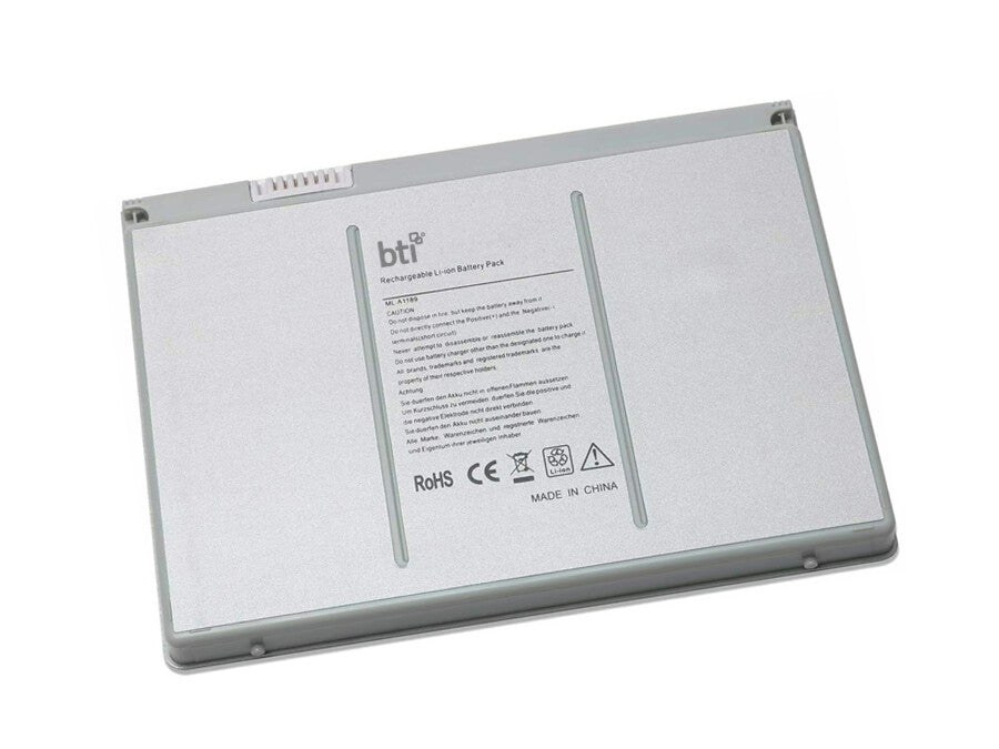 BTI 70Wh 3 cell A1189 compatible battery for APPLE MACBOOK PRO 17-INCH 2007 MA897LL/A MACBOOK PRO 17-INCH 2006 MA611LL/A