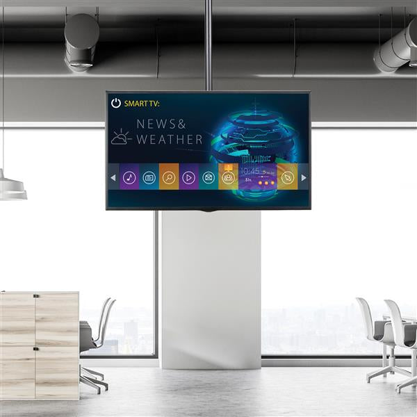 StarTech.com TV Ceiling Mount - Full-Motion Universal Hanging Single Screen Mount with Adjustable Telescopic Short Pole - Tilt / Swivel - VESA Bracket for 32”-75" Displays
