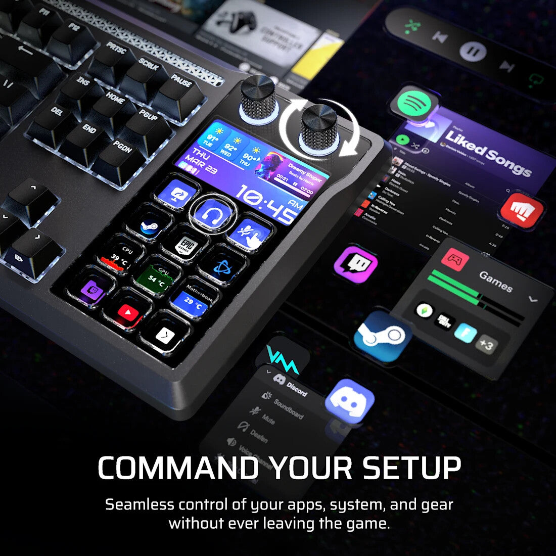 Corsair GALLEON 100 SD keyboard Gaming USB QWERTY UK English Black