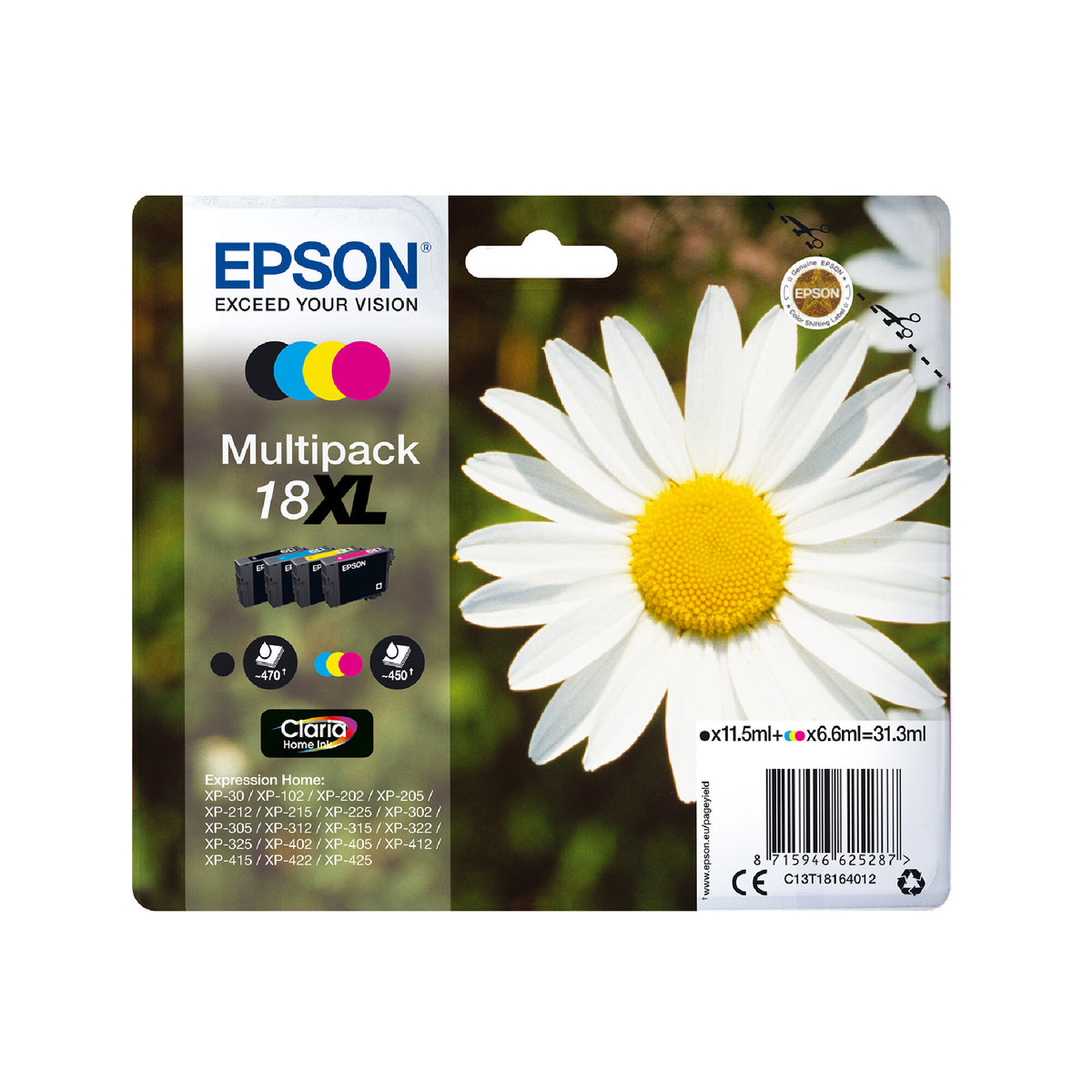 Epson Daisy 18 Claria Home Multipack 4-colours EasyMail Ink