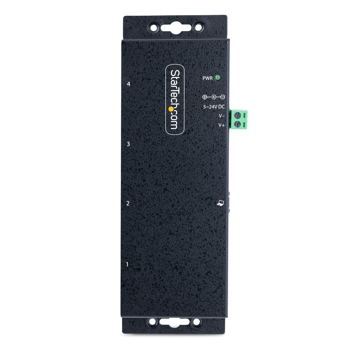 StarTech.com 4-Port Industrial USB 3.0 5Gbps Hub, Rugged USB Hub with ESD Protection, DIN/Wall/Desk Mountable USB-A Hub, USB Expander w/Locking Ports, Heavy Duty - TAA