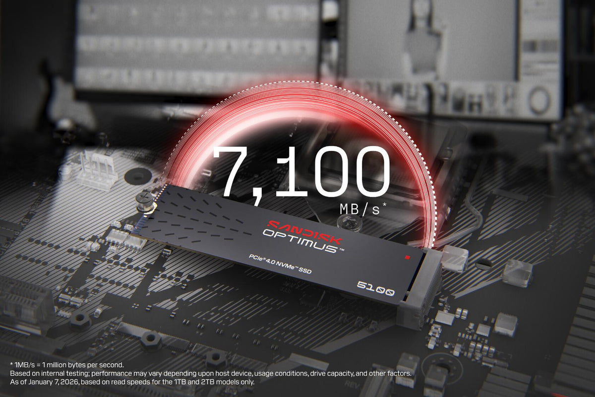 SanDisk Optimus 5100 1 TB M.2 PCI Express 4.0 NVMe QLC 3D NAND