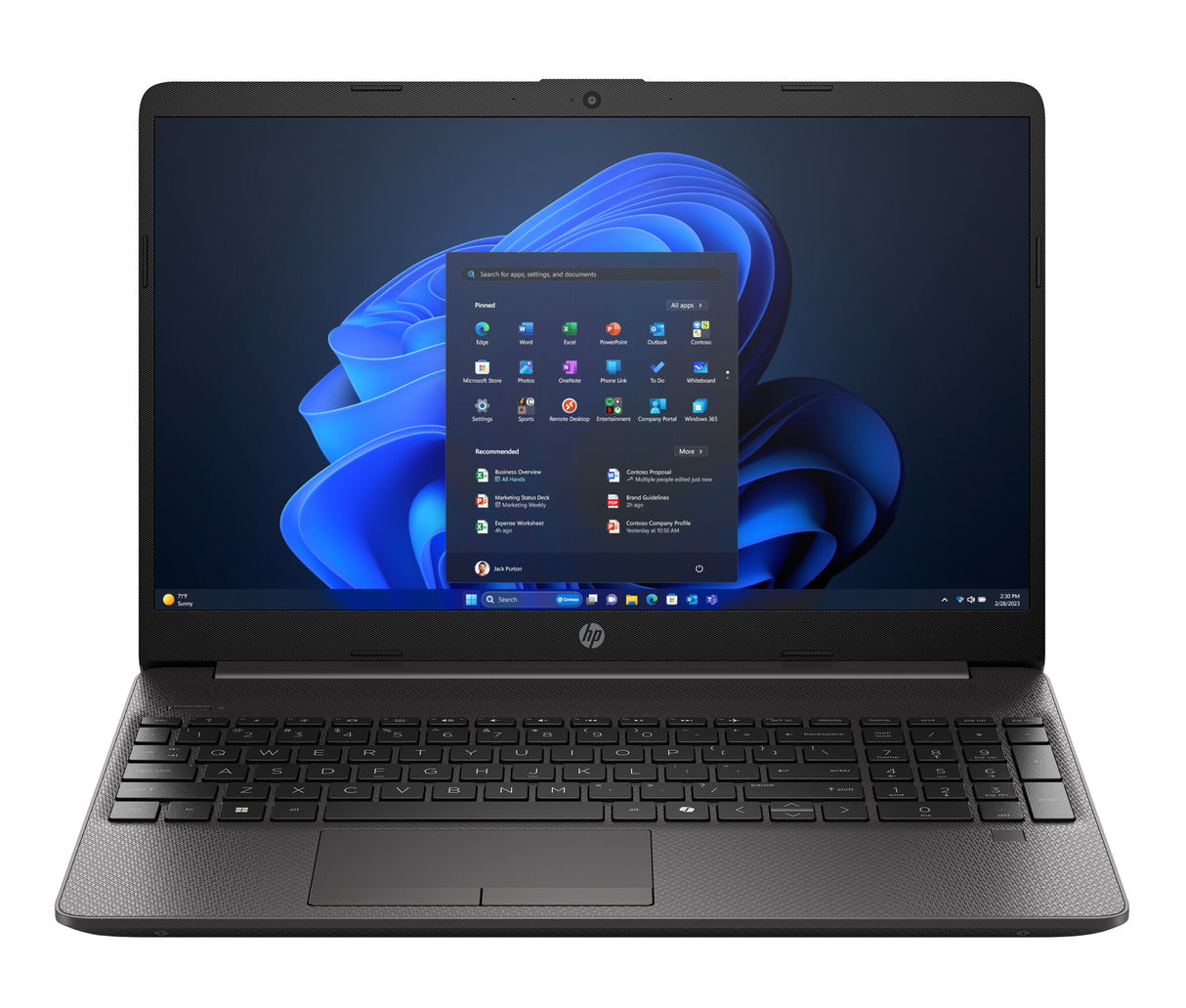 HP 250R G9 Intel Core Ultra 5 120U Laptop 39.6 cm (15.6") Full HD 8 GB DDR4-SDRAM 256 GB SSD Wi-Fi 6 (802.11ax) Windows 11 Home Black