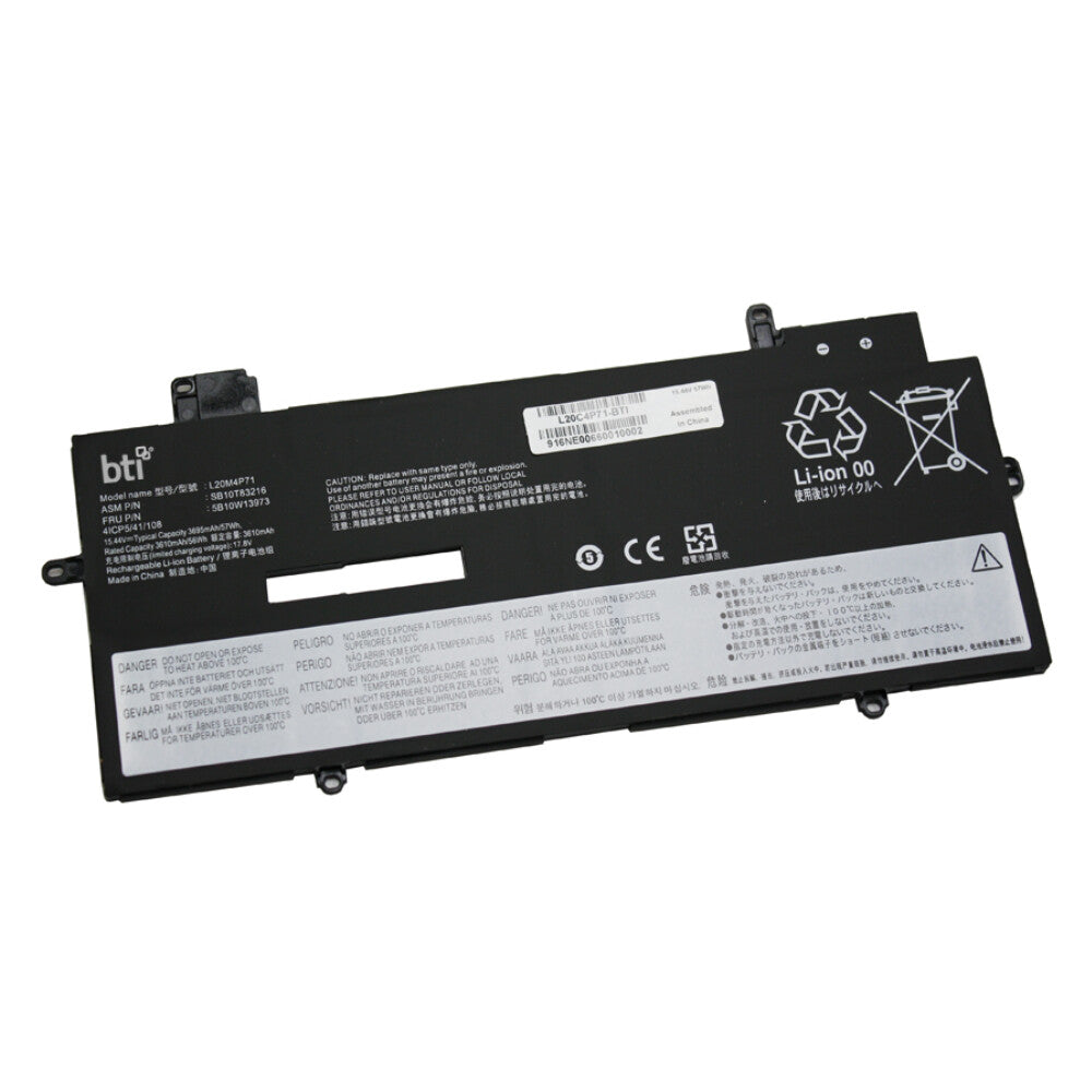 BTI SB10T83217 compatible 57Wh 4-cell battery for LENOVO Thinkpad X1 Carbon G6 G7 G8 G9 G10 G11