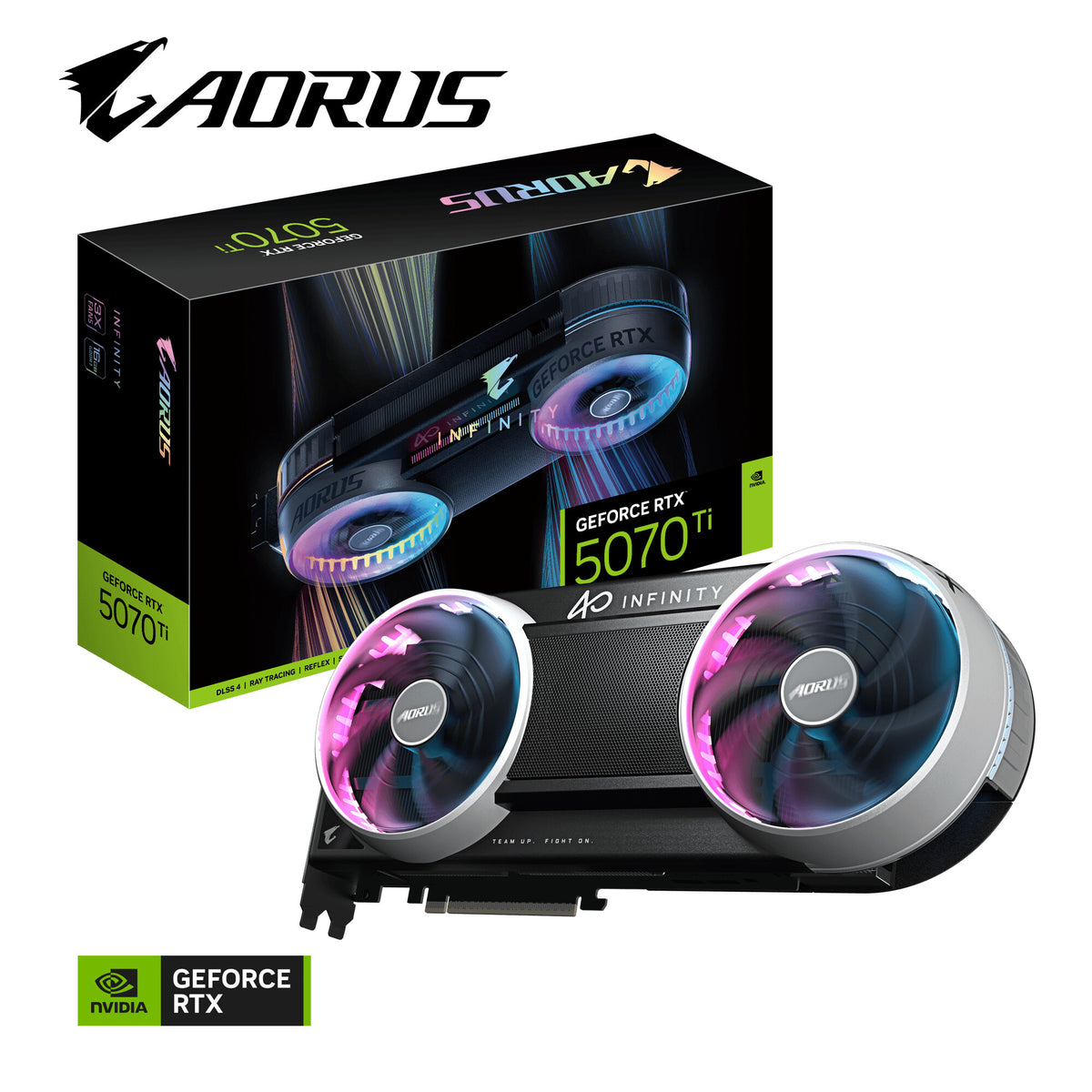 GIGABYTE AORUS GeForce RTX 5070 Ti INFINITY 16G Graphics Card