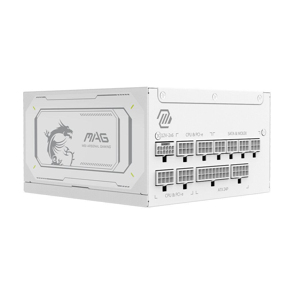 MSI MAG A1000GL PCIE5 WHITE power supply unit 1000 W 24-pin ATX ATX