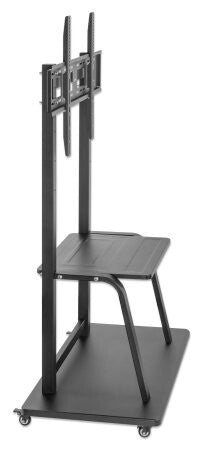 Manhattan Trolley Mount Stand for TV & Monitors, For screens 37" to 100", VESA compatability: all between 200x200 to 800x600mm - check the dimensions of the four mounting holes on back of screen to ensure it fits, Max 150kg, Height-adjustable to four leve