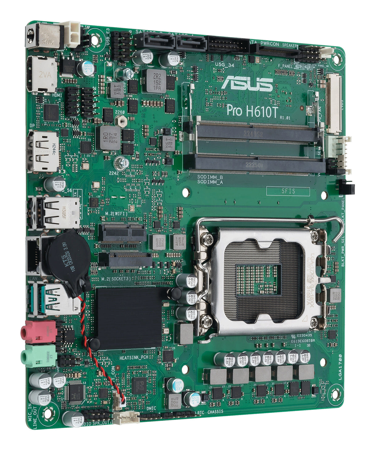 ASUS PRO H610T-CSM Intel H610 LGA 1700 mini ITX