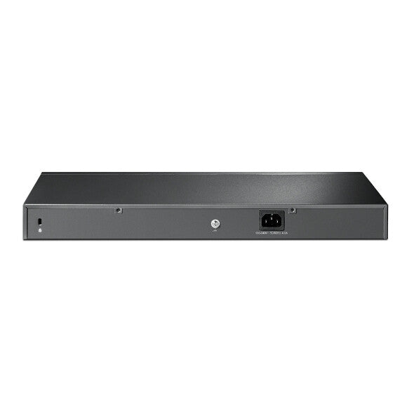 TP-LINK (T1500-28PCT) Conmutador PoE inteligente de 24 puertos, 24 x 10/100Mbps PoE+ de 4 puertos Gigabit, 2 ranuras SFP GB combinadas, montable en bastidor