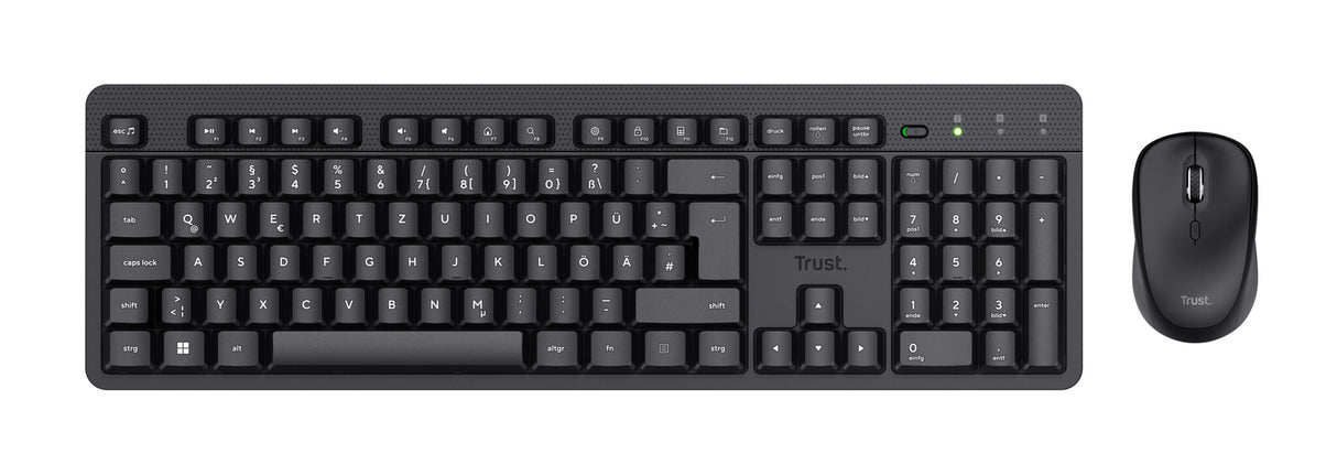 Trust TKM-360 keyboard Mouse included Office RF Wireless QWERTY UK English Black