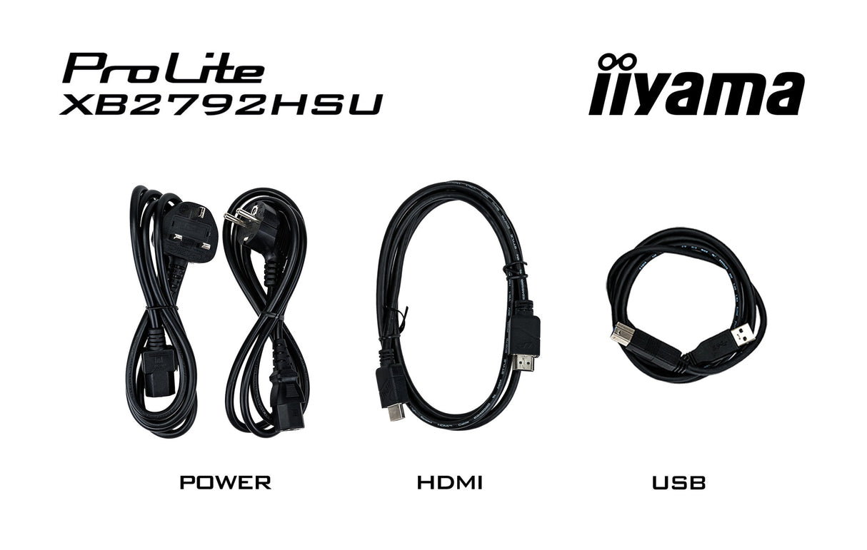 iiyama ProLite XB2792HSU-B1 computer monitor 68.6 cm (27") 1920 x 1080 pixels Full HD LED Black