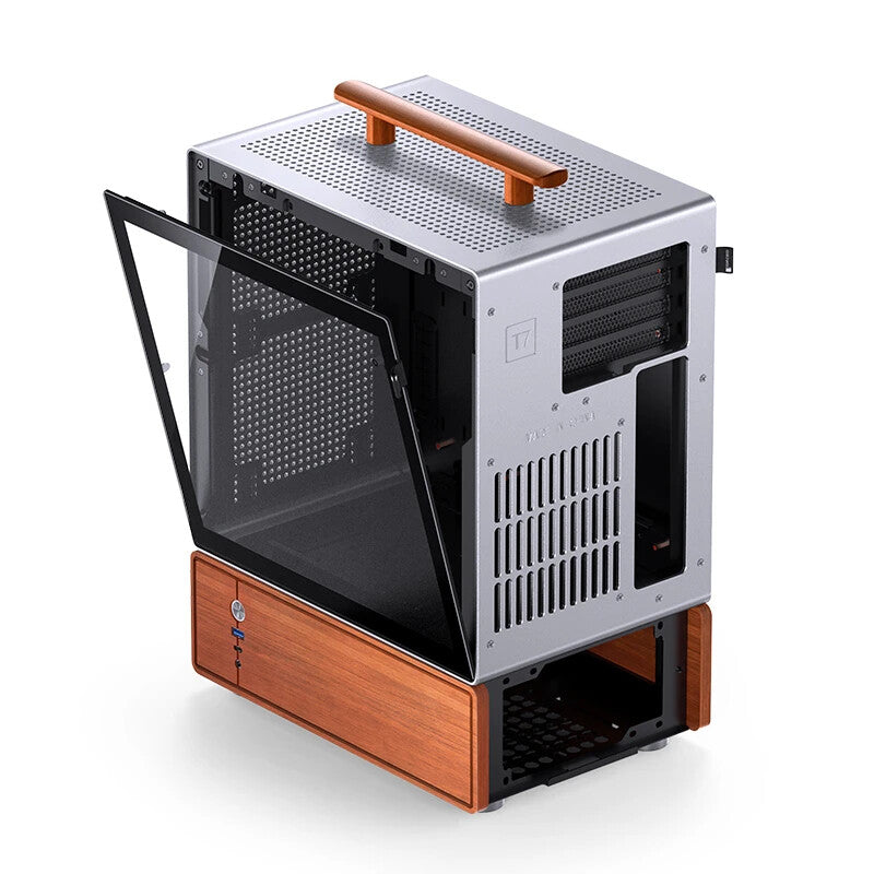 Jonsbo T7 Midi Tower Wood, Silver