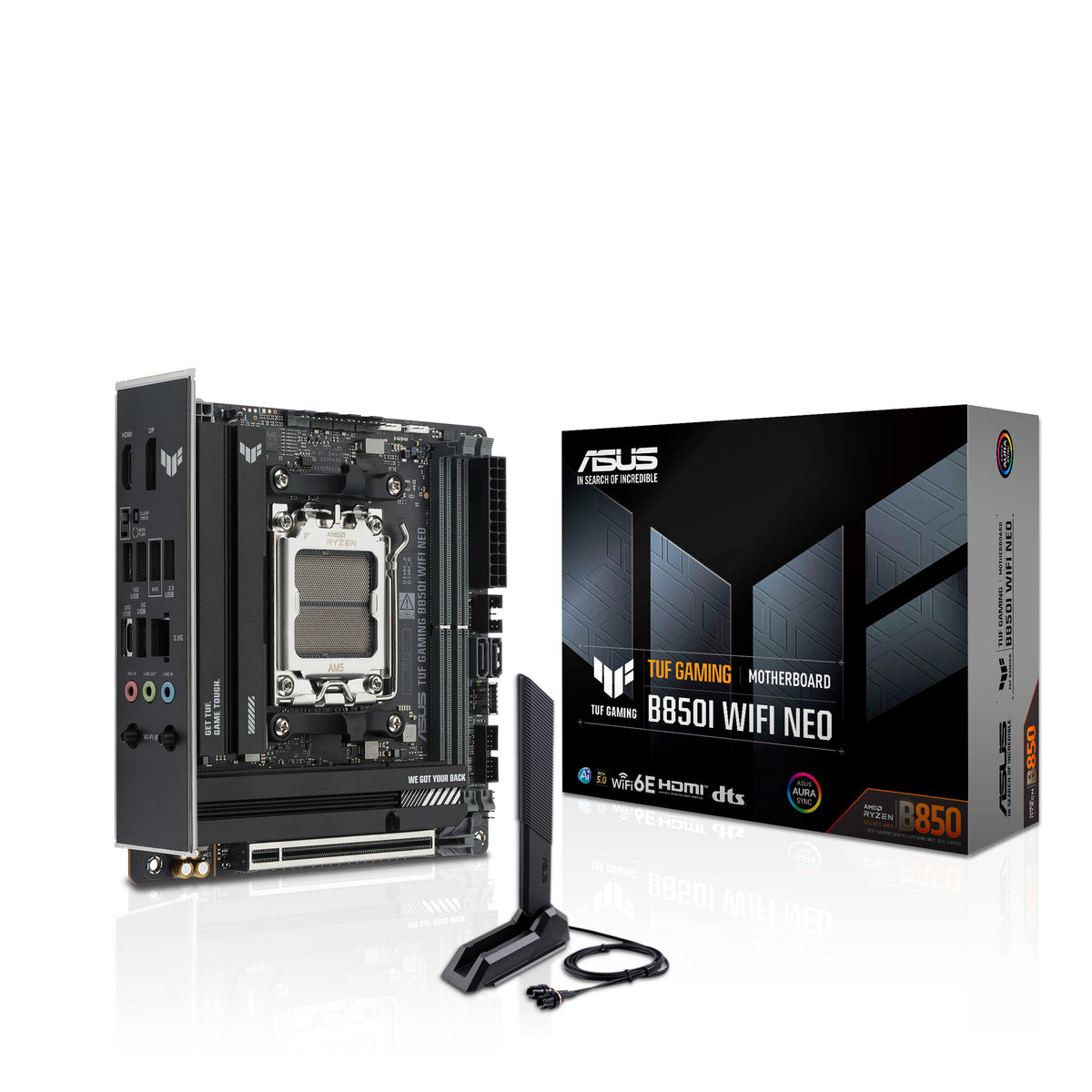 ASUS TUF GAMING B850I WIFI NEO AMD B850 Socket AM5 mini ITX