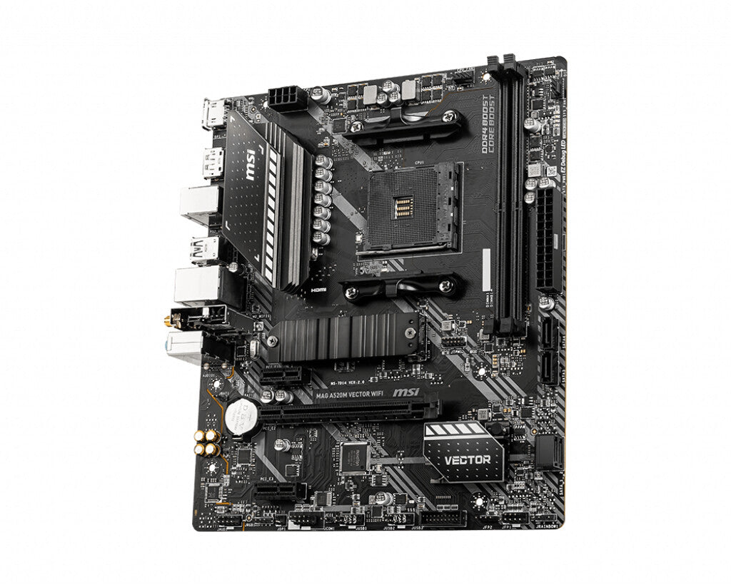 MSI MAG A520M VECTOR WIFI motherboard AMD A520 Socket AM4 micro ATX