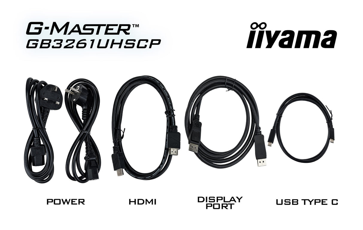 iiyama G-MASTER GB3261UHSCP-B1 computer monitor 80 cm (31.5") 3840 x 2160 pixels 4K Ultra HD LED Black