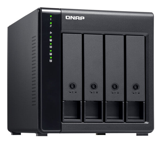 QNAP TL-D400S storage drive enclosure HDD/SSD enclosure Black, Grey 2.5/3.5"