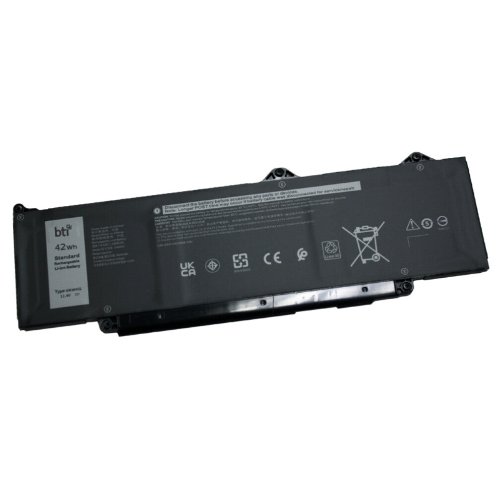 BTI 6CVCT compatible 42Wh 3-cell battery for LATITUDE 3340 3440 3540 5340 5340 2in1 5440 5540 PRECISION 3480 3580