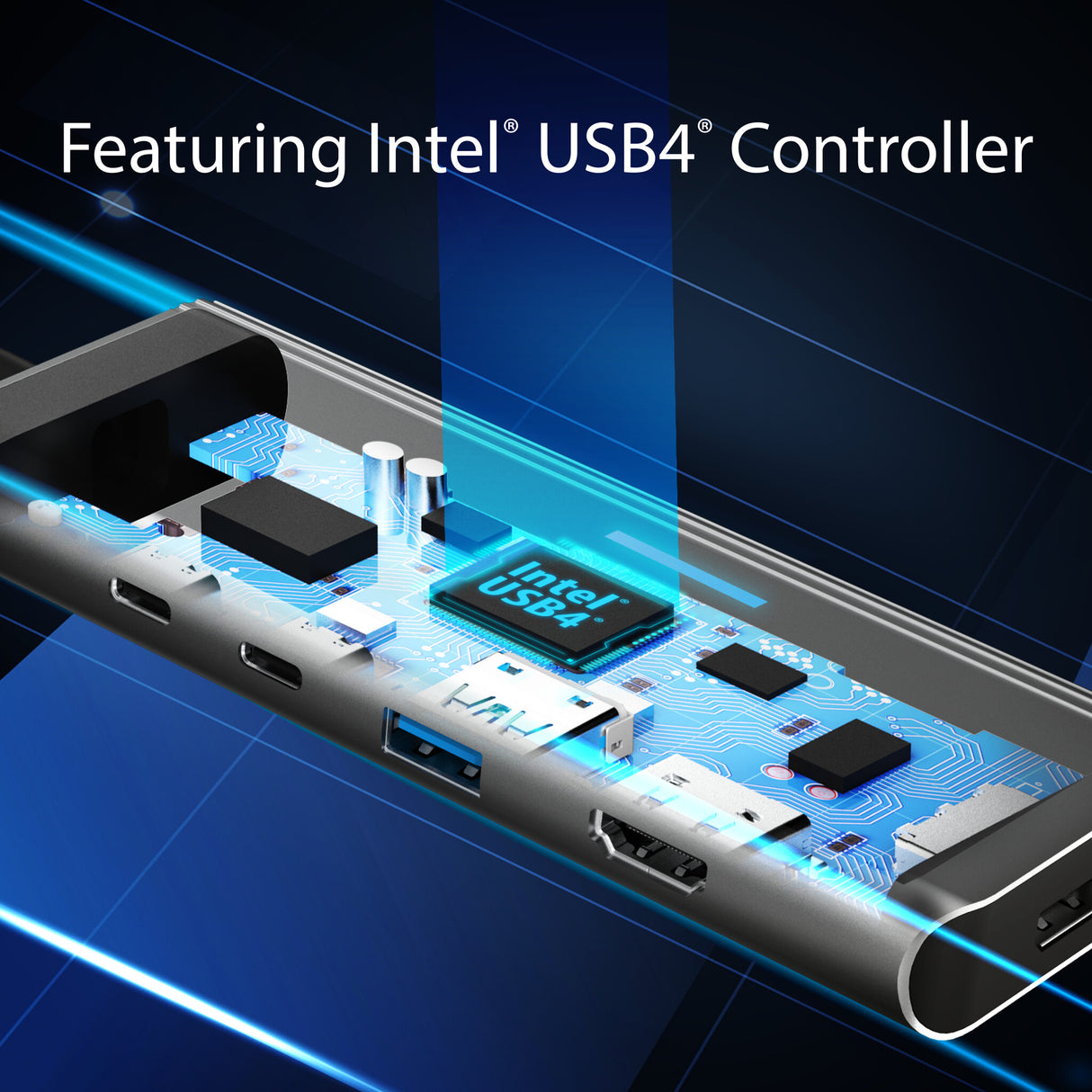 j5create JCD401 USB4™ Dual 4K Multi-Port Hub, Silver