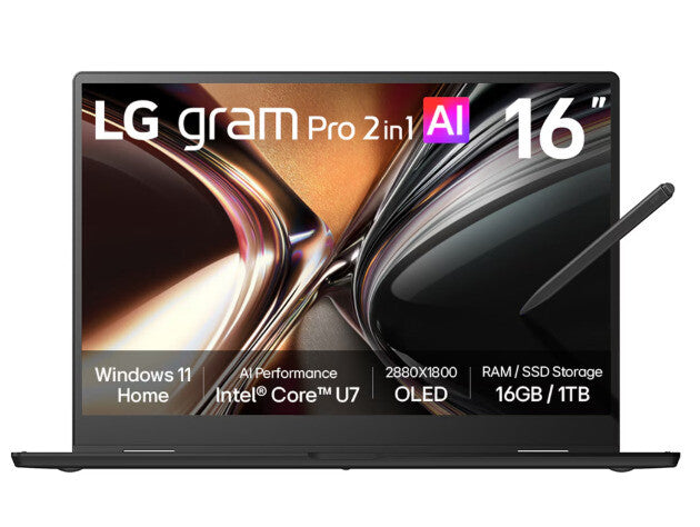 LG Gram Pro 16T95TP-K.AD78AN laptop Hybrid (2-in-1) Black