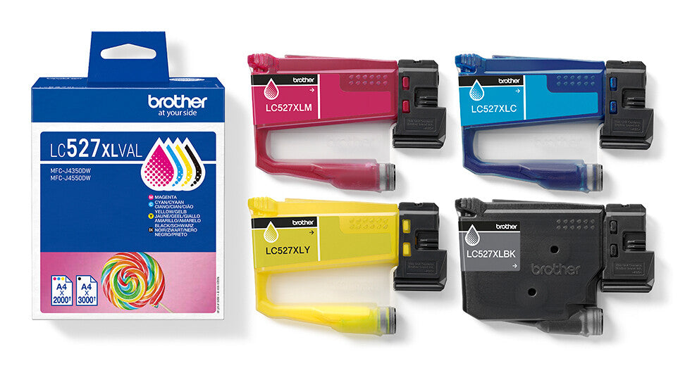 Brother Genuine LC527XLVAL Ink Cartridge Value Pack