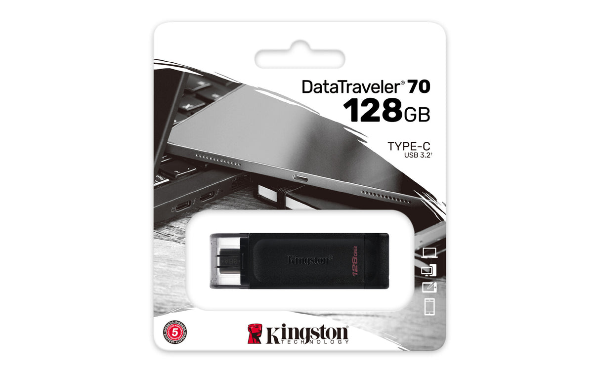 Kingston Technology DataTraveler 128GB USB-C 3.2 Gen 1 70