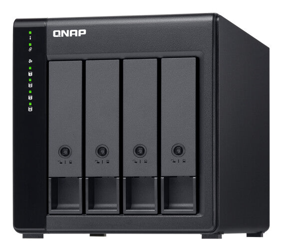 QNAP TL-D400S storage drive enclosure HDD/SSD enclosure Black, Grey 2.5/3.5"