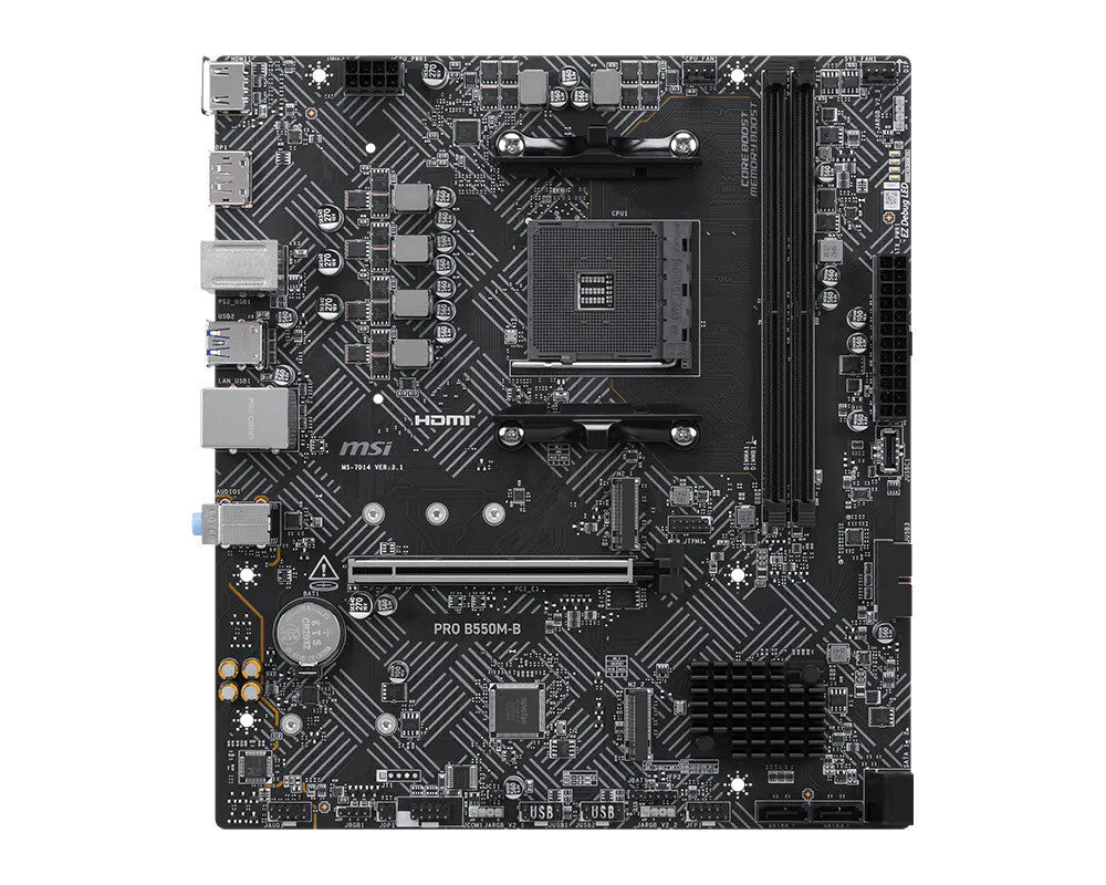 MSI PRO B550M-B motherboard AMD B550 Socket AM4 micro ATX