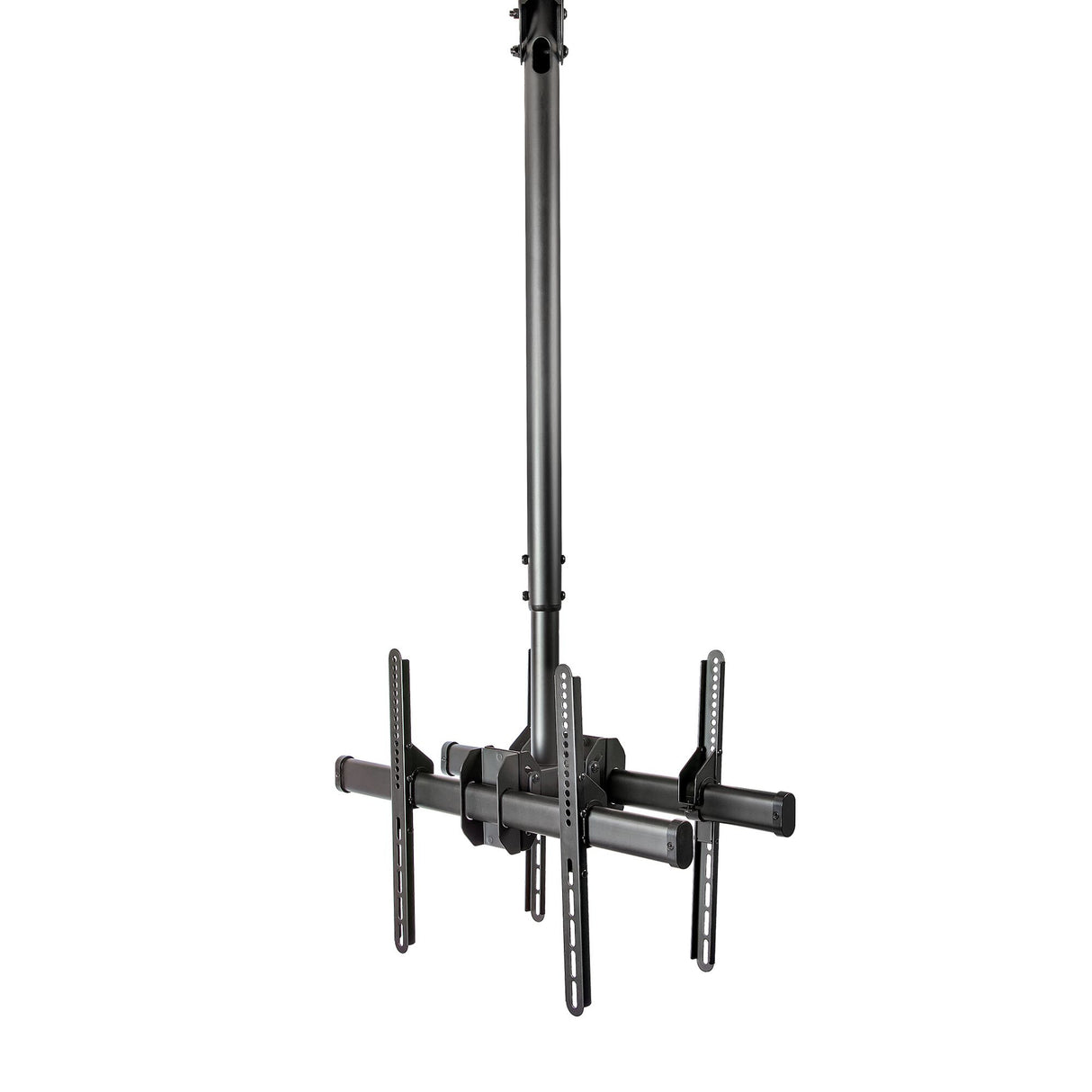 StarTech.com Dual TV Ceiling Mount - Back-to-Back Heavy Duty Hanging Dual Screen Mount with Adjustable Telescopic Pole - Tilt/Swivel/Rotate - VESA Bracket for 32”-75" Displays