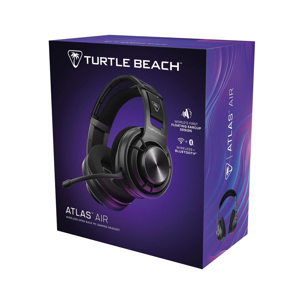 Turtle Beach Atlas Air Wireless Open Back PC Gaming Headset with 24-bit High-Fidelity Audio, Broadcast Grade Mic, Floating Earcup, Memory Foam Cushions and Bluetooth for PC, PS5, PS4 and Mobile