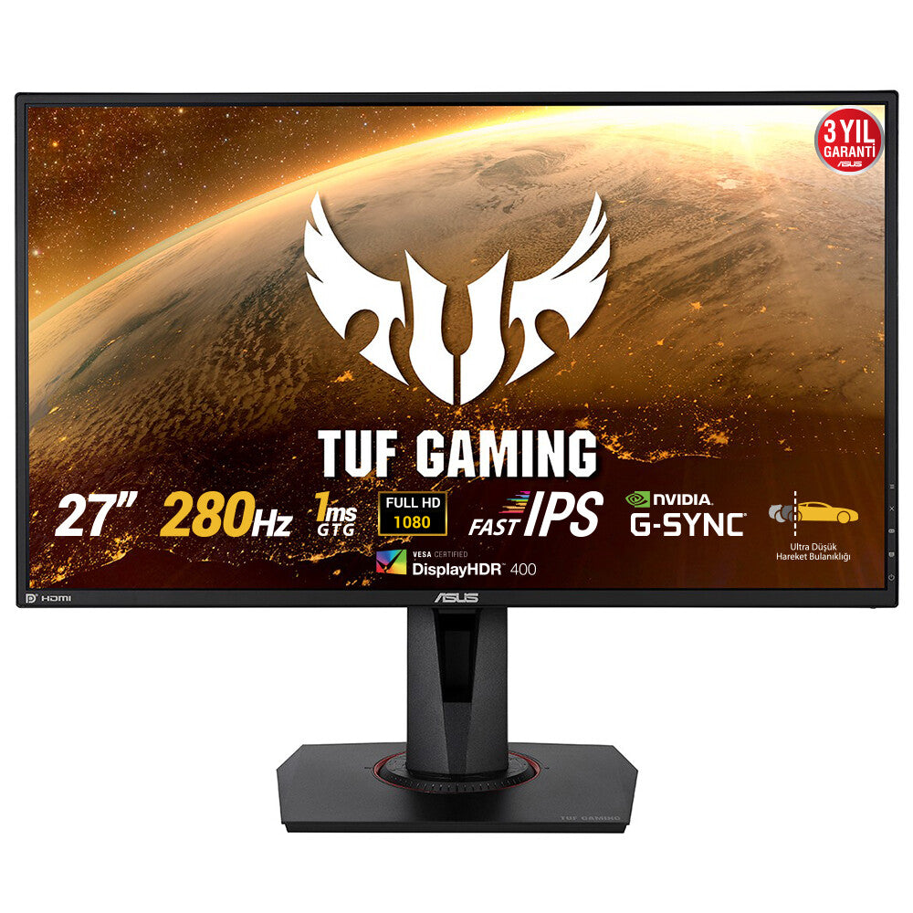 Moniteur de jeu Asus TUF HDR 27" (VG279QM), IPS rapide, 1920 x 1080, 1 ms, 2 HDMI, DP, OC 280 Hz, VESA