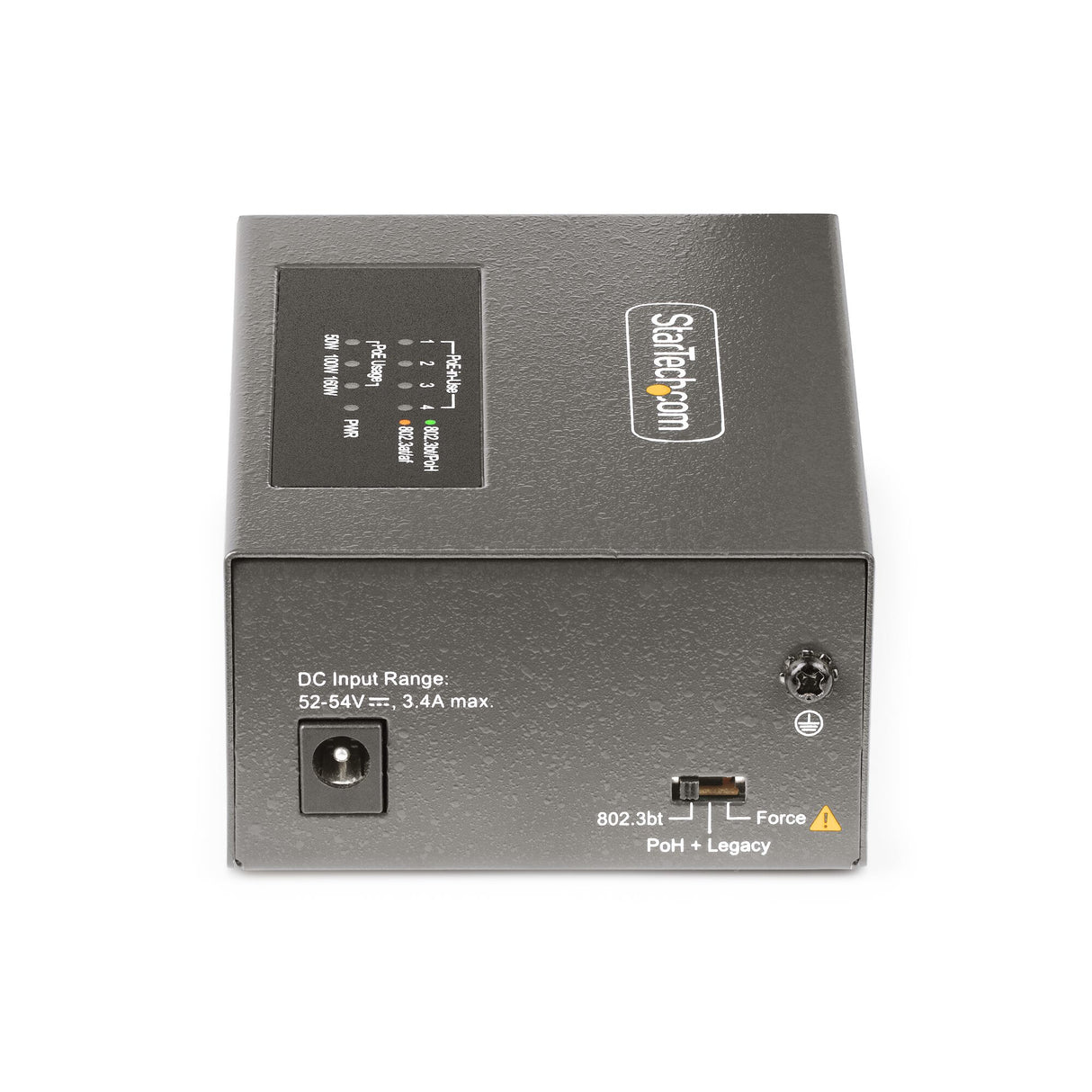 StarTech.com 4-Port Multi-Gigabit PoE++ Injector, 5/2.5/1G Ethernet (NBASE-T), PoE/PoE+/PoE++ (802.3af/802.3at/802.3bt), 160Watts Power Budget, Wall/DIN Rail Mountable, Unmanaged