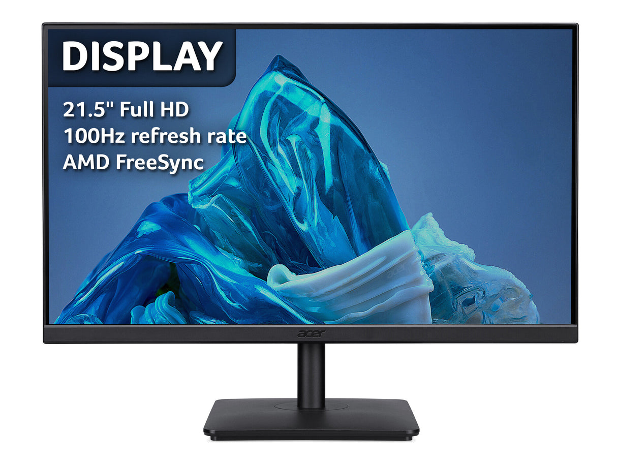 Acer Vero V7 V227QHBIPV 54.6 cm (21.5"), Full HD (1920 x 1080), 100Hz Refresh Rate, 4Ms Response Time, VGA, DVI & DisplayPort