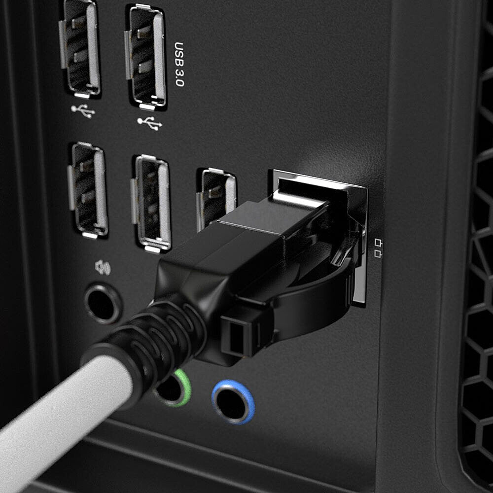 Lindy 20m Cat.6A S/FTP Locking Network Cable, Grey