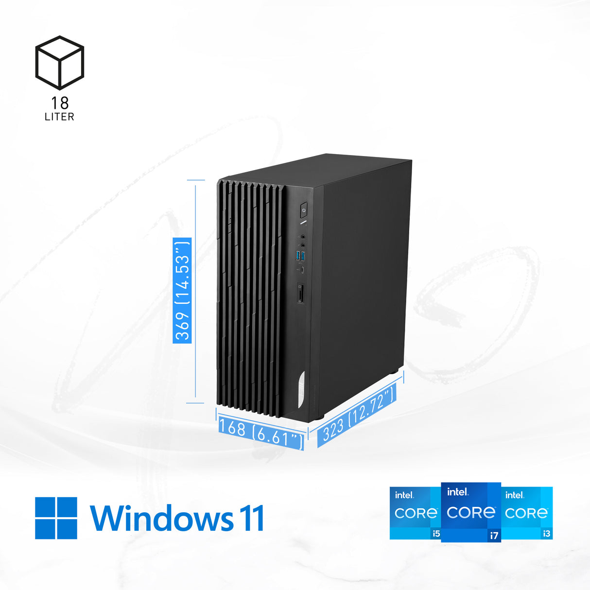 MSI Pro DP180 14A Intel Core 5 14400, Desktop PC, DP180 14A, SFF, Mini Computer, HTPC, (16GB RAM, 512GB Storage, Windows 11 ), Intel Graphics/DDR5/Dual HDMI/Dual LAN/WiFi 6E/BT 5.3