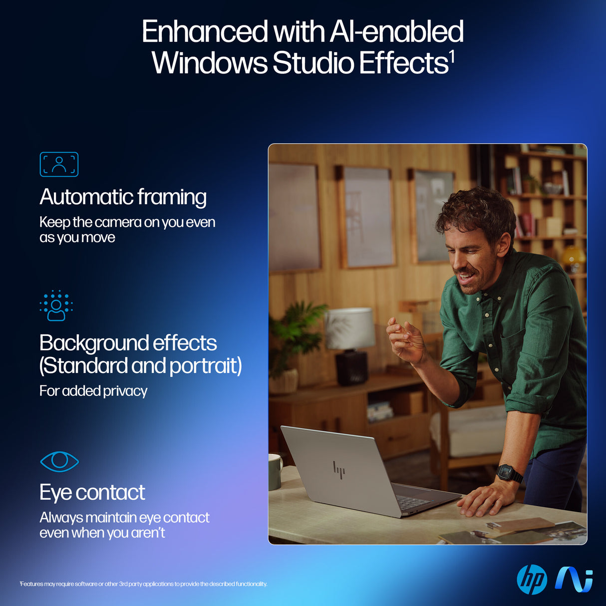 HP OmniBook Ultra 14-fd0002na Copilot+ PC AMD Ryzen AI 9 365 Laptop 35.6 cm (14") Touchscreen 2.2K 32 GB LPDDR5x-SDRAM 1 TB SSD Wi-Fi 7 (802.11be) Windows 11 Home Silver