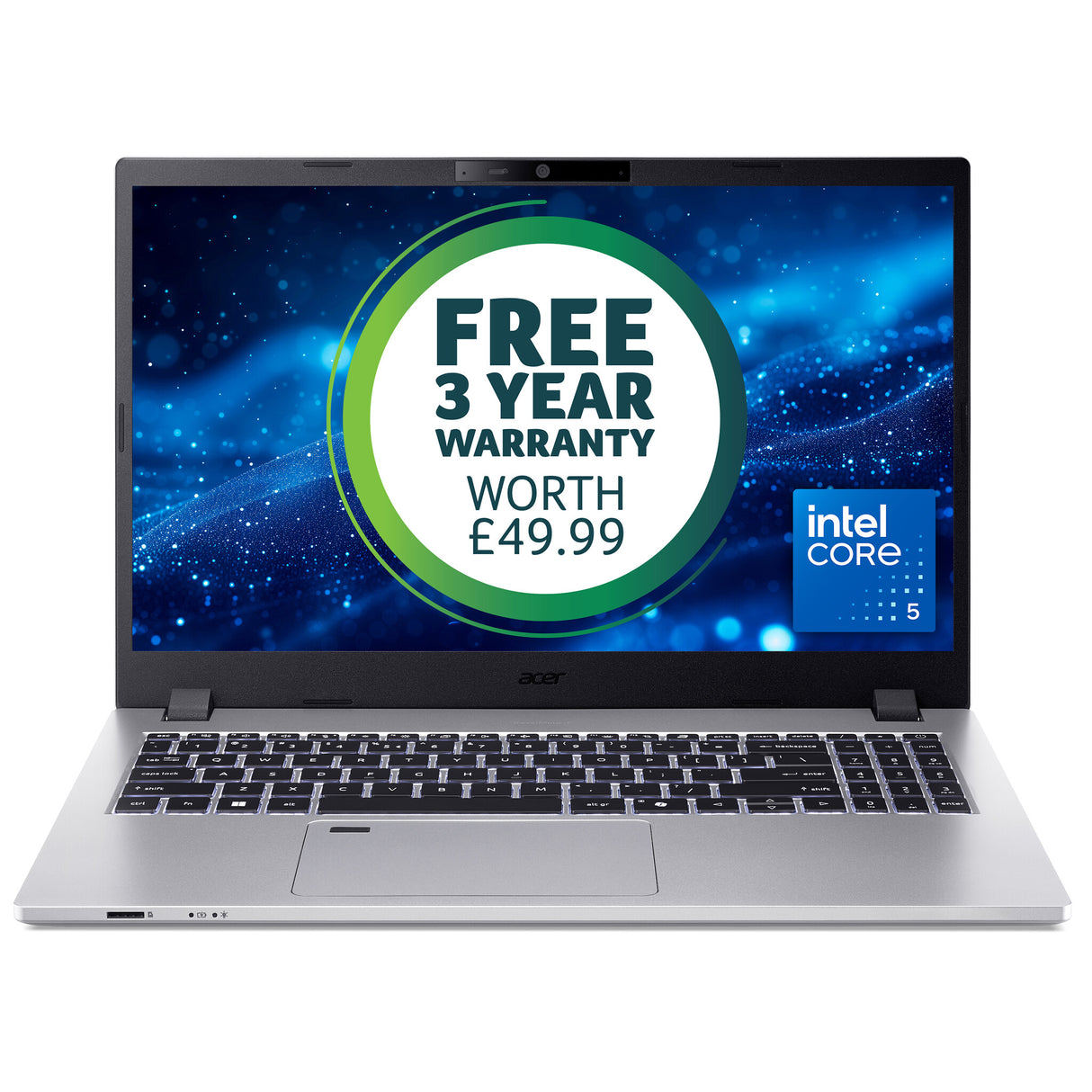 Acer TravelMate P2 15 (TMP215-55) - Intel Core 5, 8GB, 256GB SSD, 15.6" Full HD