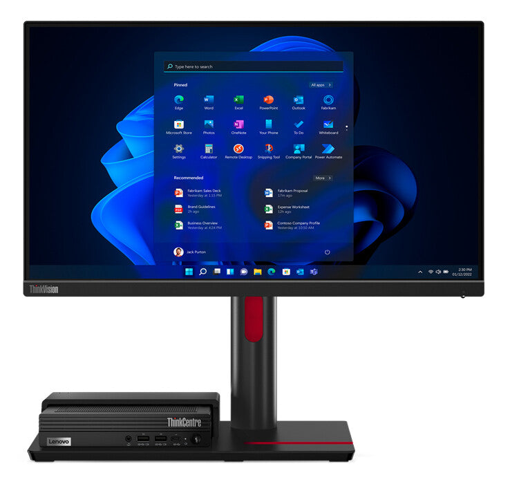 Lenovo ThinkCentre TIO Flex 22i computer monitor 54.6 cm (21.5") 1920 x 1080 pixels Full HD LED Black