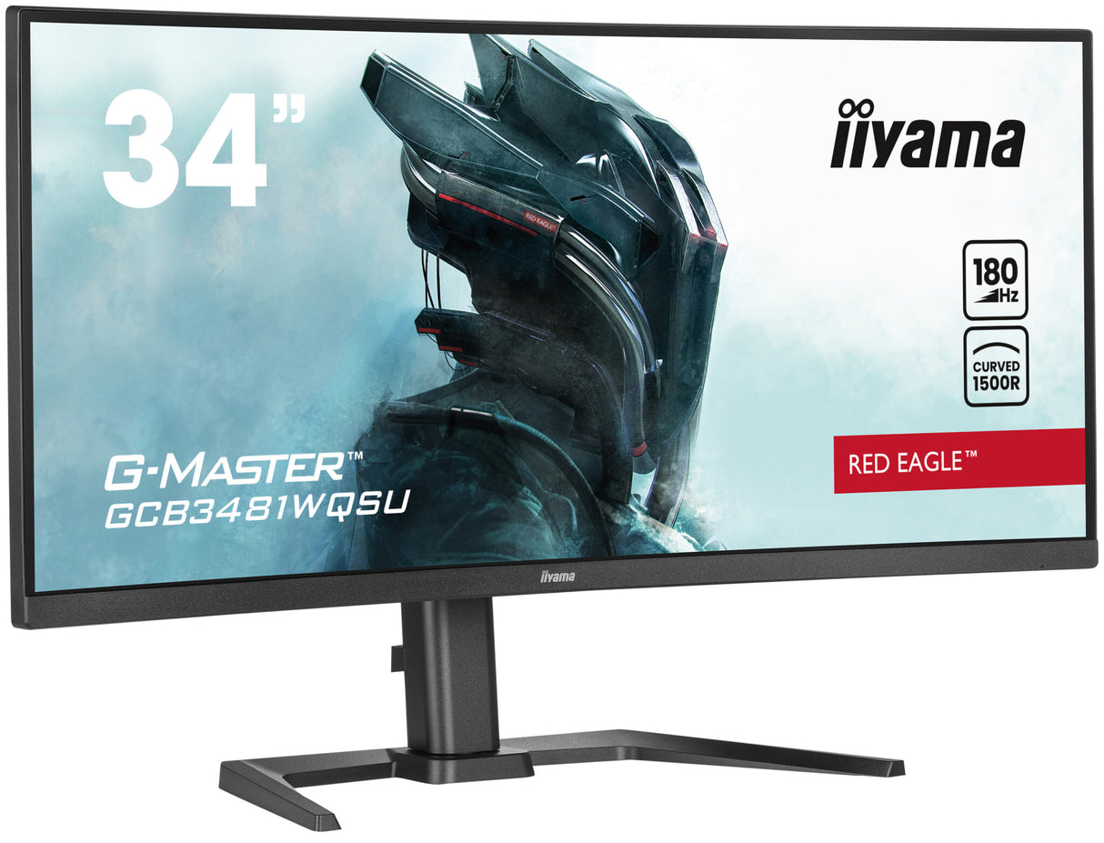 iiyama G-MASTER Immerse yourself in the game with the curved GCB3481WQSU-B1 Red Eagle with FreeSync Premium