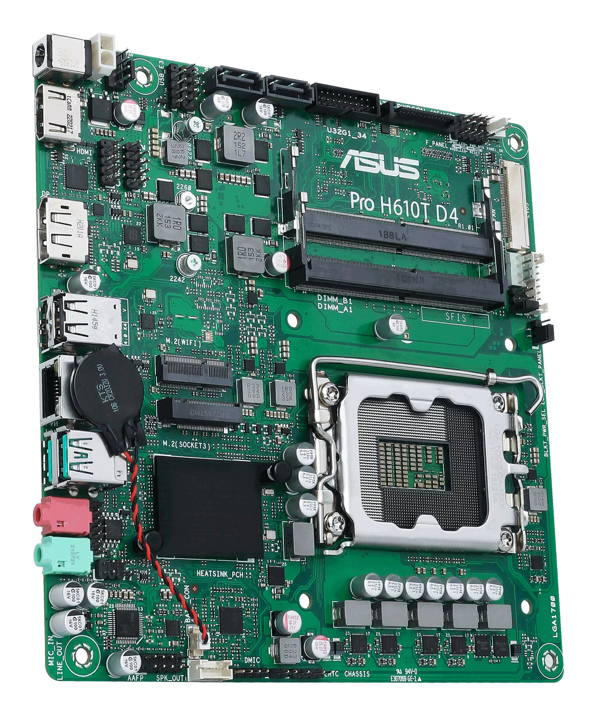ASUS Pro H610T D4-CSM Intel H610 LGA 1700 mini ITX