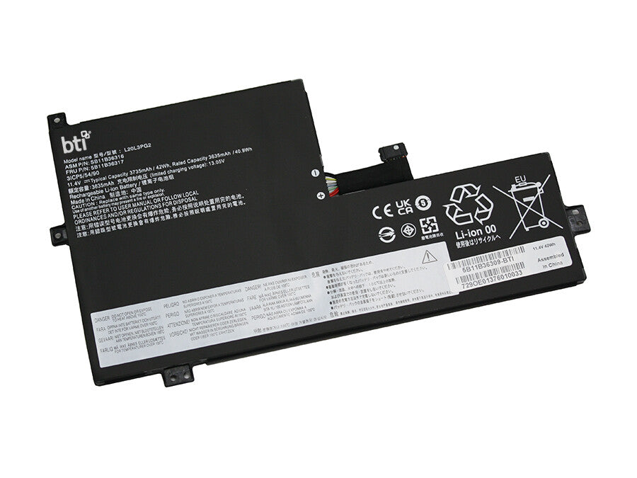 BTI 5B11B36314 compatible 42Wh 3-cell battery for LENOVO CHROMEBOOK 500E G3 100E G2