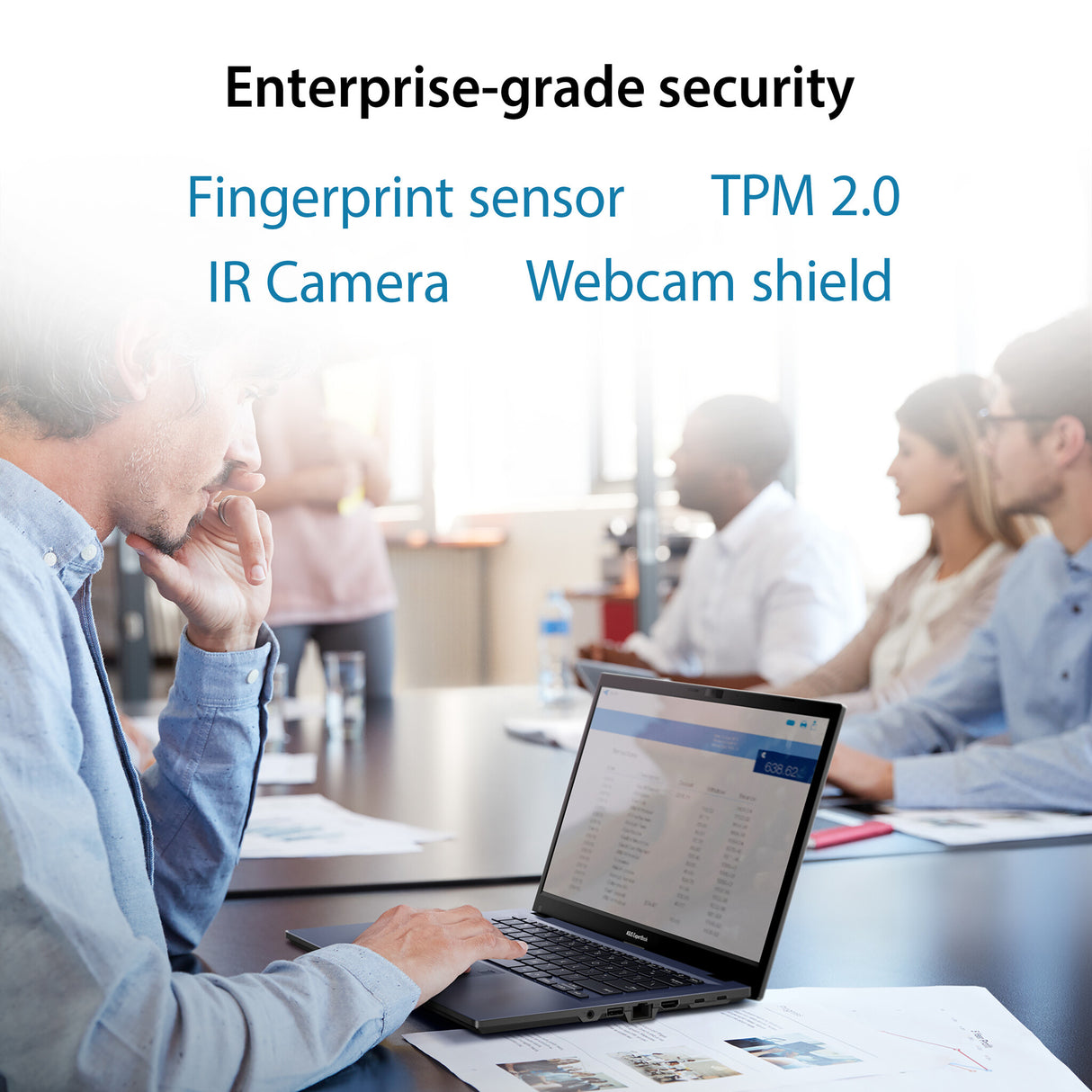 ASUS ExpertBook B1 B1402CBA-EBI5X Intel® Core™ i5 i5-1235U Laptop 35.6 cm (14") Full HD 8 GB DDR4-SDRAM 256 GB SSD Wi-Fi 6E (802.11ax) Windows 11 Pro Black